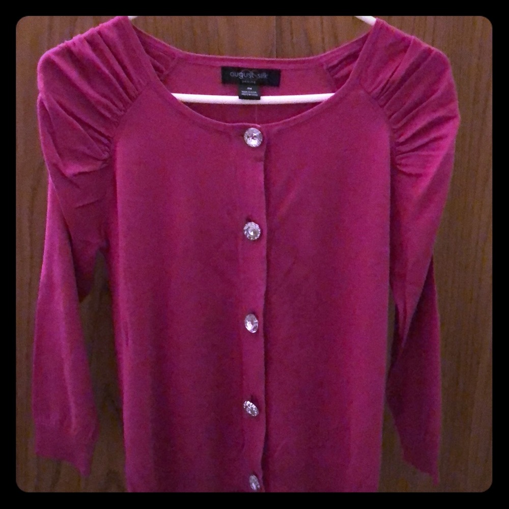 August Silk Cardigan - New With Tags